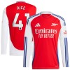 Camiseta de fútbol Manga Larga Arsenal Rice 41 Primera Equipación 2024-25 - Hombre